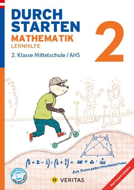 Markus Olf: Durchstarten 2. Klasse - Mathematik Mittelschule/AHS - Lernhilfe, Buch