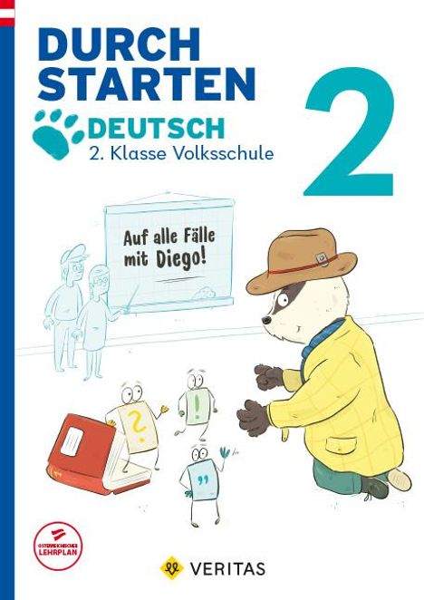 Carina Oberhofer: Durchstarten 2. Klasse - Volksschule - Auf alle Fälle mit Diego! Deutsch - Übungsbuch, Buch