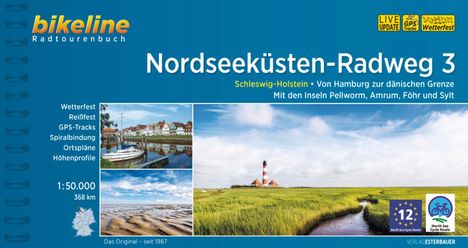 Nordseeküsten-Radweg. 1:75000 / Nordseeküsten-Radweg 3, Buch