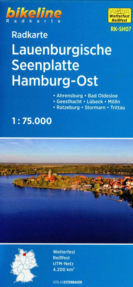 Radkarte Lauenburgische Seenplatte Hamburg Ost (RK-SH07), Karten