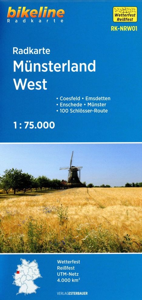 Radkarte Münsterland West (RK-NRW01), Karten