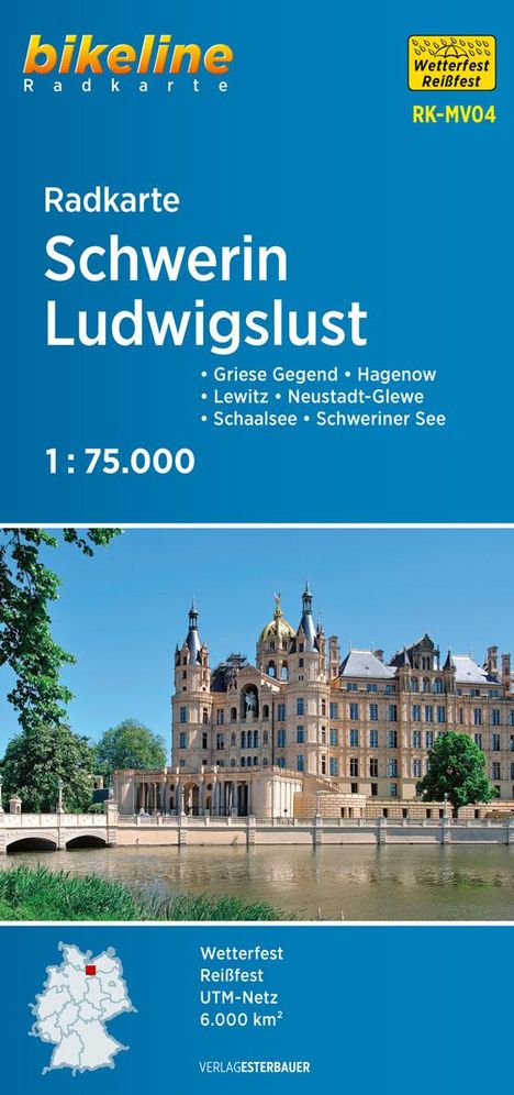 Radkarte Schwerin Ludwigslust (RK-MV04), Karten