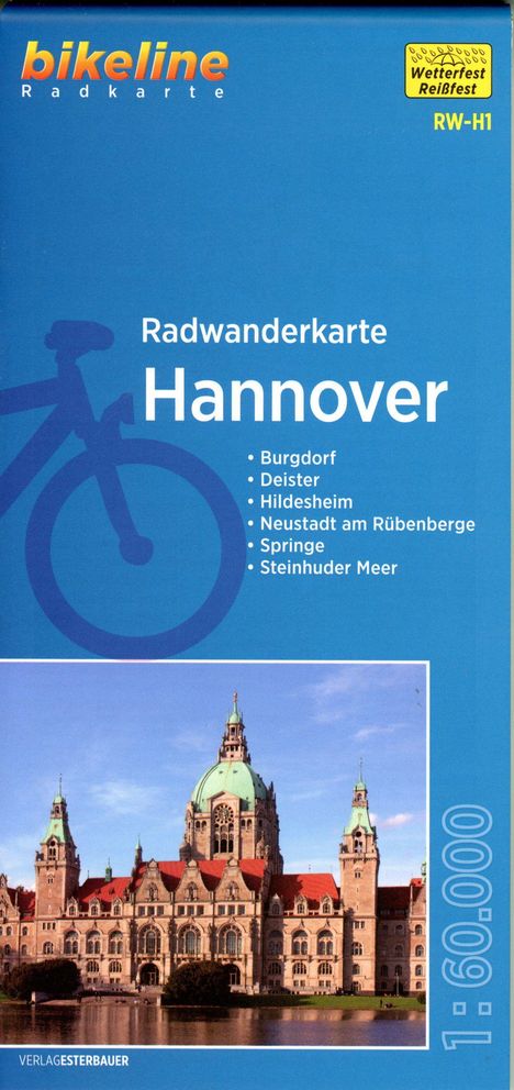 Radwanderkarte Hannover RW-H1, Karten