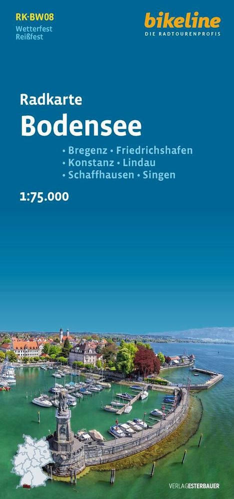 Radkarte Bodensee (RK-BW08), Karten