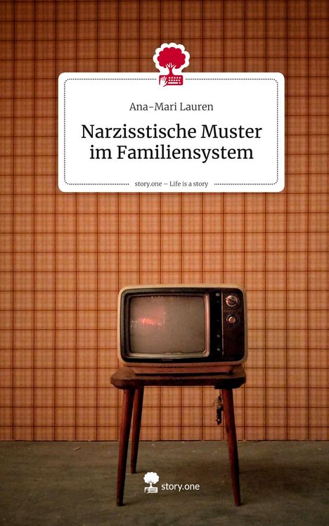 „Ana-Mari Lauren: Narzisstische Muster im Familiensystem“ auf Vintage-TV vor karierter Tapete.