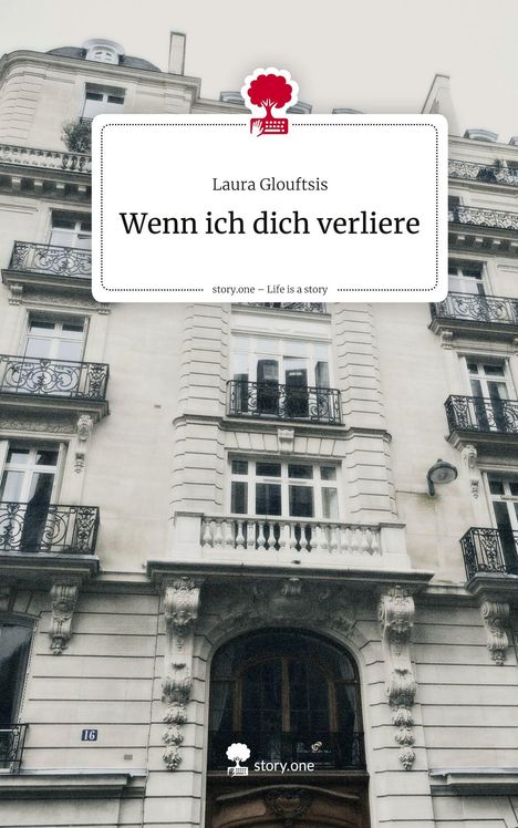 „Laura Glouftsis – Wenn ich dich verliere“ auf einer historischen Hausfassade. Logo von story.one oben.