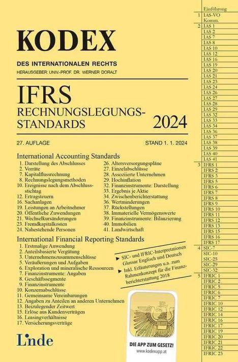 Alfred Wagenhofer: KODEX IFRS - Rechnungslegungsstandards 2024, Buch