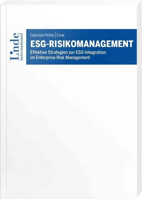 Viktoria Einarsson-Pichler: ESG-Risikomanagement, Buch