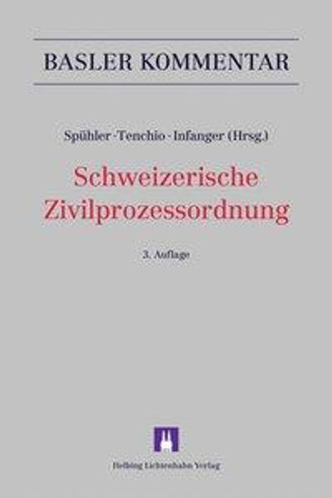 Philipp C: Schweizerische Zivilprozessordnung, Buch