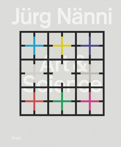 Jürg Nänni, Art & Science. Grafik mit farbigen Kreuzen in einem Gitter.