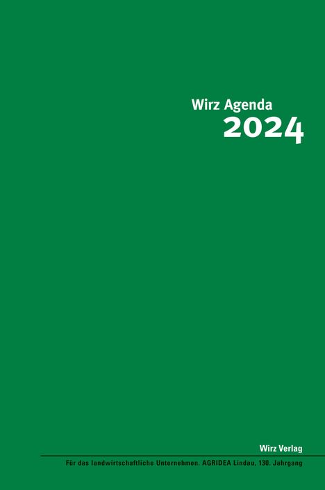 Wirz 2024 / Wirz Agenda 2024, Buch