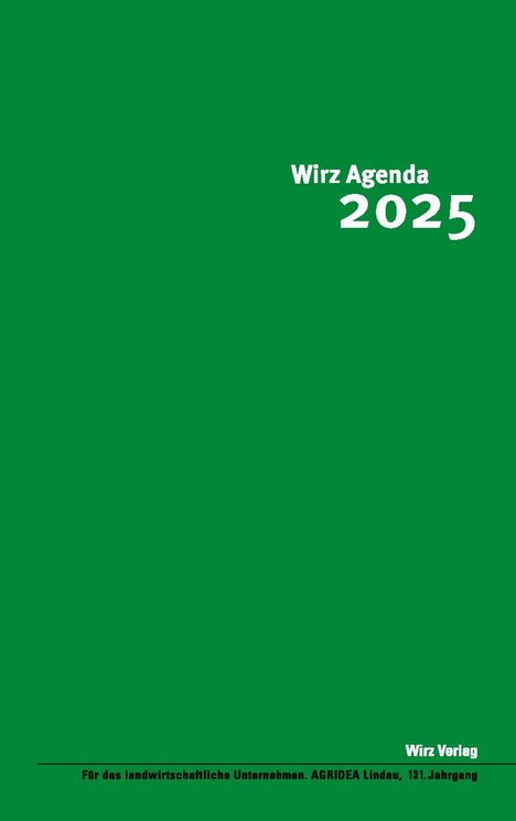 Wirz 2025 / Wirz Agenda 2025, Buch