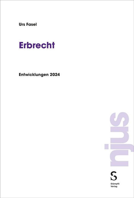 Urs Fasel: Erbrecht, Buch