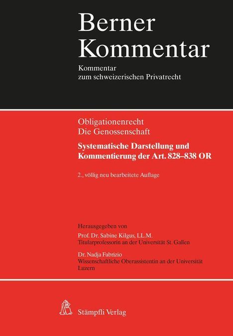 Sabine Kilgus: Kilgus, S: Berner Komm./Genossenschaft, Buch