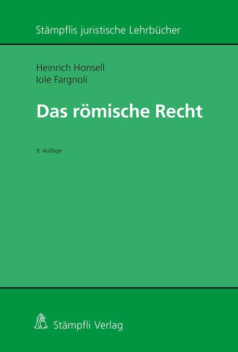 Heinrich Honsell: Römisches Recht, Buch