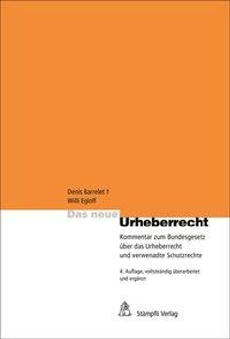 Denis Barrelet: Barrelet, D: Das neue Urheberrecht, Buch