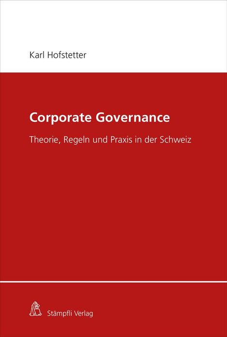 Karl Hofstetter: Corporate Governance, Buch