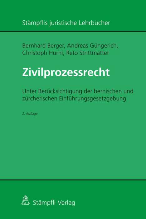 Bernhard Berger: Zivilprozessrecht (Schweizer Recht), Buch