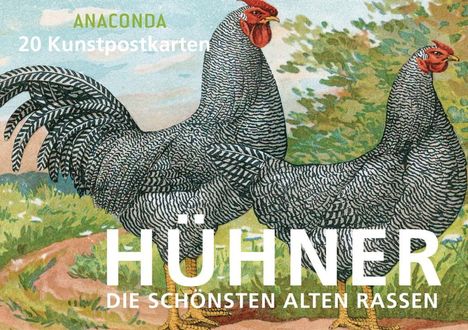 Anaconda Verlag: Anaconda: Postkartenbuch Hühner, Buch