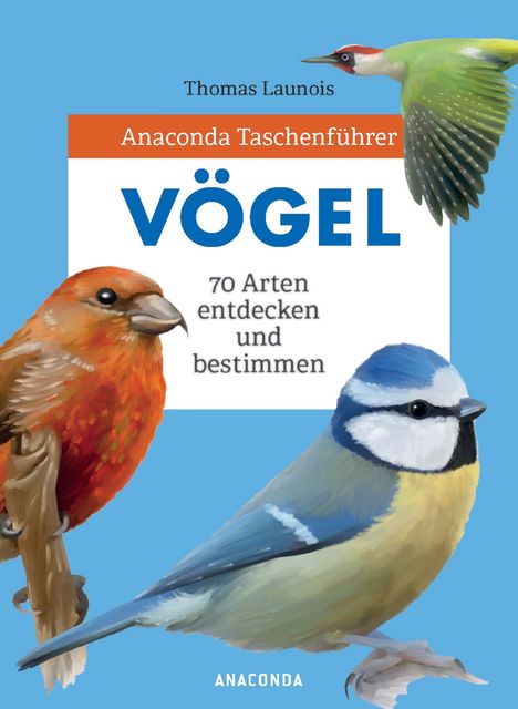 Thomas Launois: Anaconda Taschenführer Vögel. 70 Arten bestimmen und entdecken, Buch