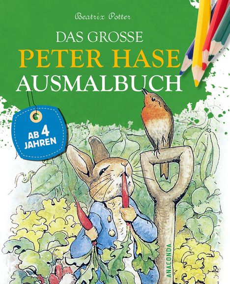 Beatrix Potter: Das große Peter Hase Ausmalbuch, Buch