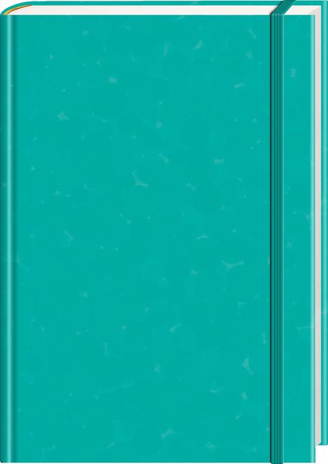 Anaconda Notizbuch/Notebook/Blank Book, punktiert, textiles Gummiband, grün, Hardcover (A5), 120g/m² Papier, Diverse