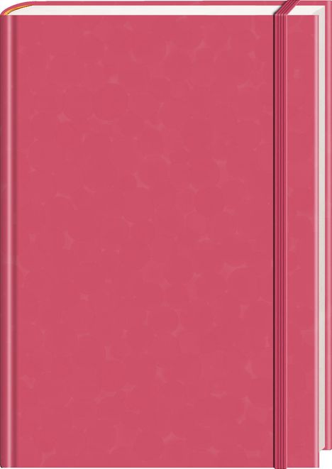 Anaconda Notizbuch/Notebook/Blank Book, punktiert, textiles Gummiband, pink, Hardcover (A5), 120g/m² Papier, Diverse