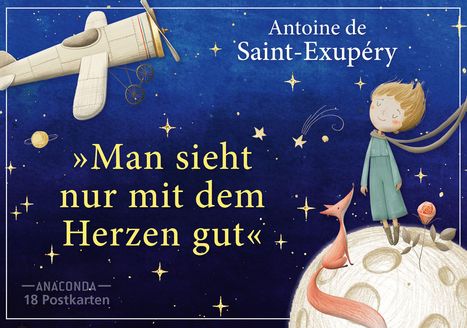 Postkarten-Set Antoine de Saint-Exupéry, Buch