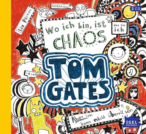 Liz Pichon: Tom Gates 01. Wo ich bin ist Chaos - Aber ich kann nicht überall sein!, 2 CDs