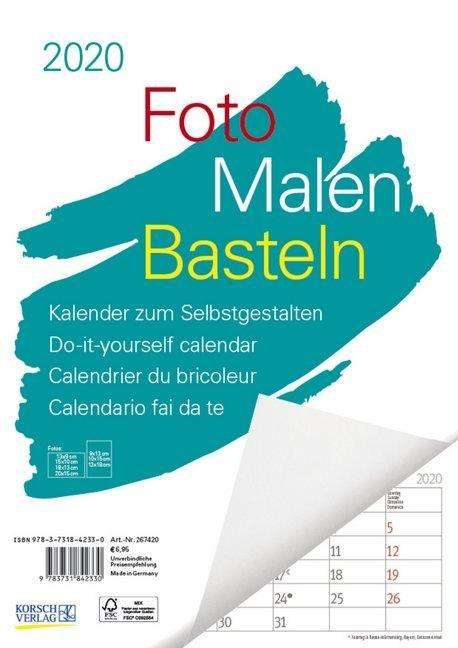 Foto-Malen-Basteln A4 weiß Notice 2020, Diverse