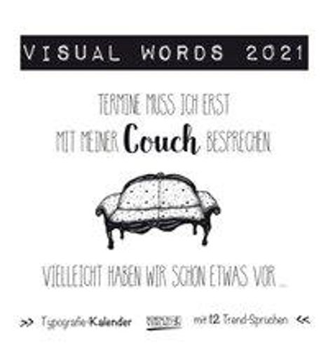 Visual Words Black 2021, Kalender