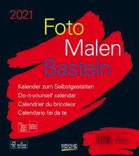 Foto-Malen-Basteln Bastelkalender schwarz 2021, Kalender