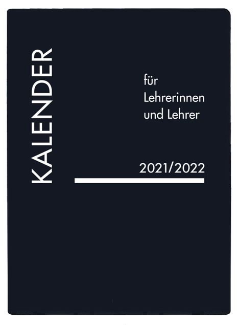 Lehrerkalender PVC schwarz 2021/2022, Buch