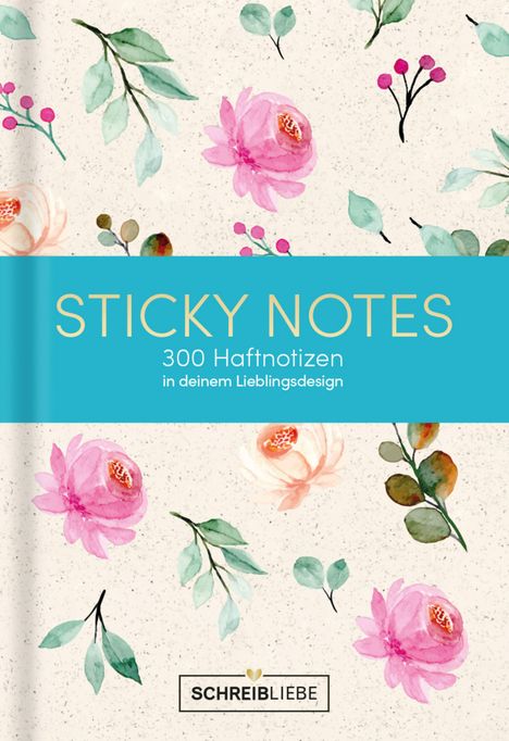Sticky Notes Blütenzauber, vegan, Diverse