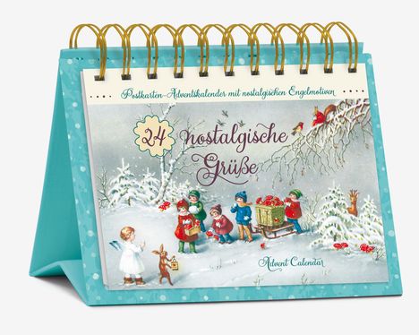 Postkarten-Adventskalender "24 nostalgische Grüße", Kalender