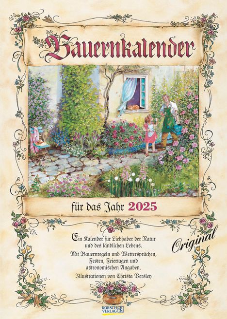 Bauernkalender 2025, Kalender