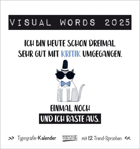 Visual Words Colour 2025, Kalender