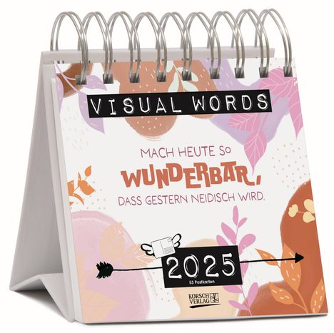 Visual Words Aquarell 2025, Kalender