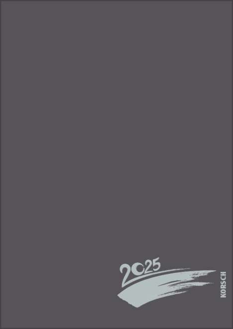 Foto-Malen-Basteln A4 anthrazit mit Folienprägung 2025, Kalender