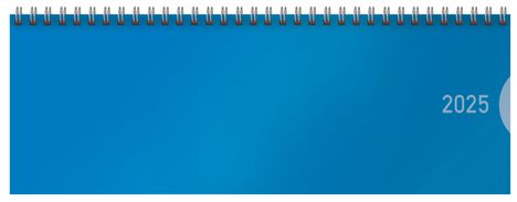 Tischquerkalender Classic Colourlux blau 2025, Kalender