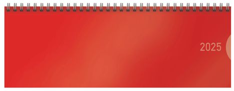 Tischquerkalender Classic Colourlux rot 2025, Kalender