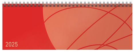 Tischkalender quer Professional Colourlux 2025 rot, Kalender