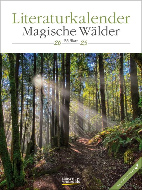 Literaturkalender Magische Wälder 2025, Kalender
