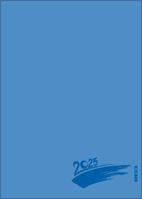 Foto-Malen-Basteln Bastelkalender A5 blau 2025, Kalender