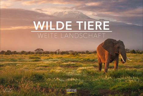 Wilde Tiere - weite Landschaft 2025, Kalender