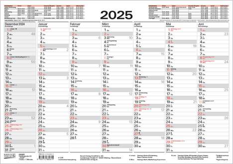 Tafelkalender A5 "Stabil" 2025, Kalender