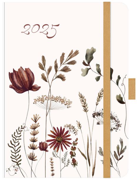 Premium Timer Big "Herbstblumen" 2025, Buch