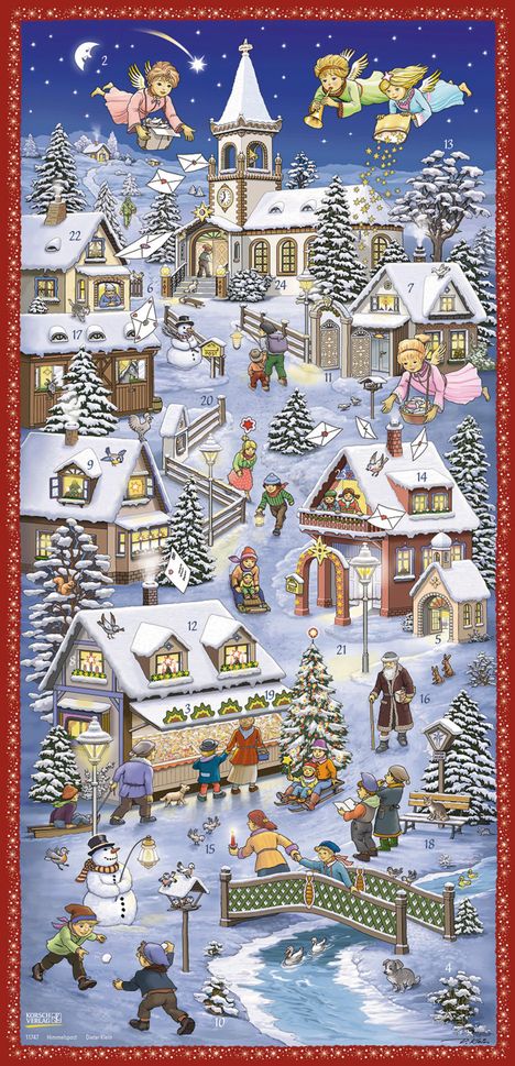 Adventskalender "Himmelspost", Kalender