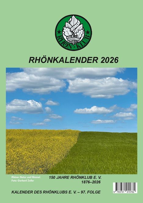 Rhönkalender 2026, Kalender