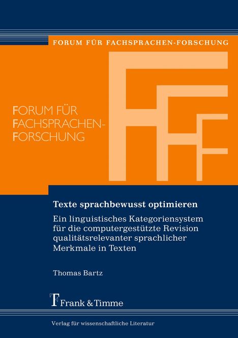 Thomas Bartz: Texte sprachbewusst optimieren, Buch